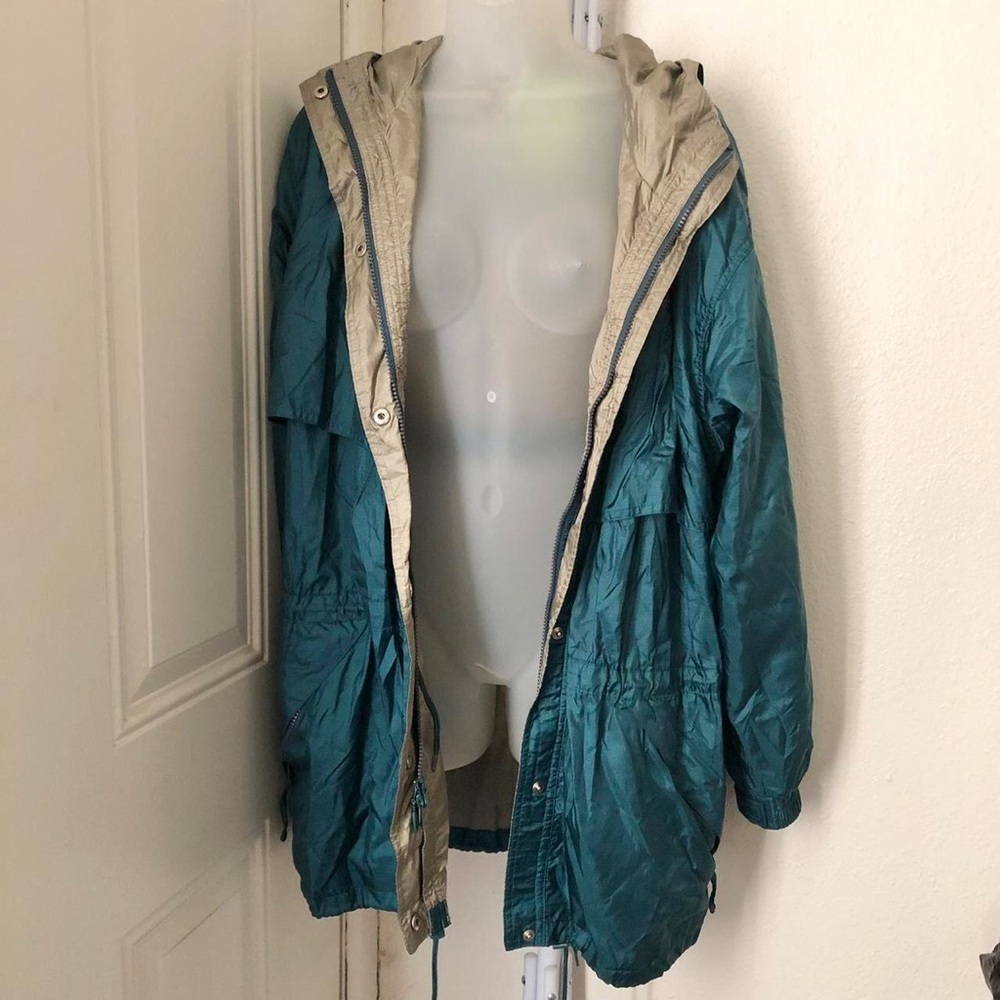 Green Slouchy y2k oversize baggy hobo oversize windbreaker streetwear jacket
